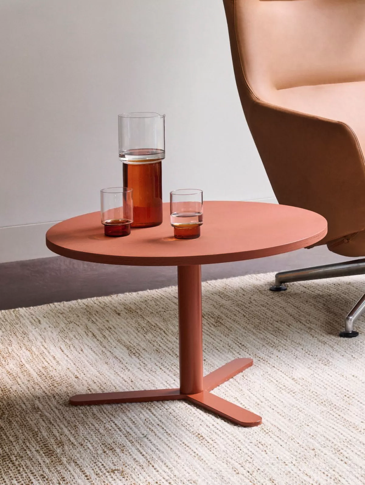 Copper brown table