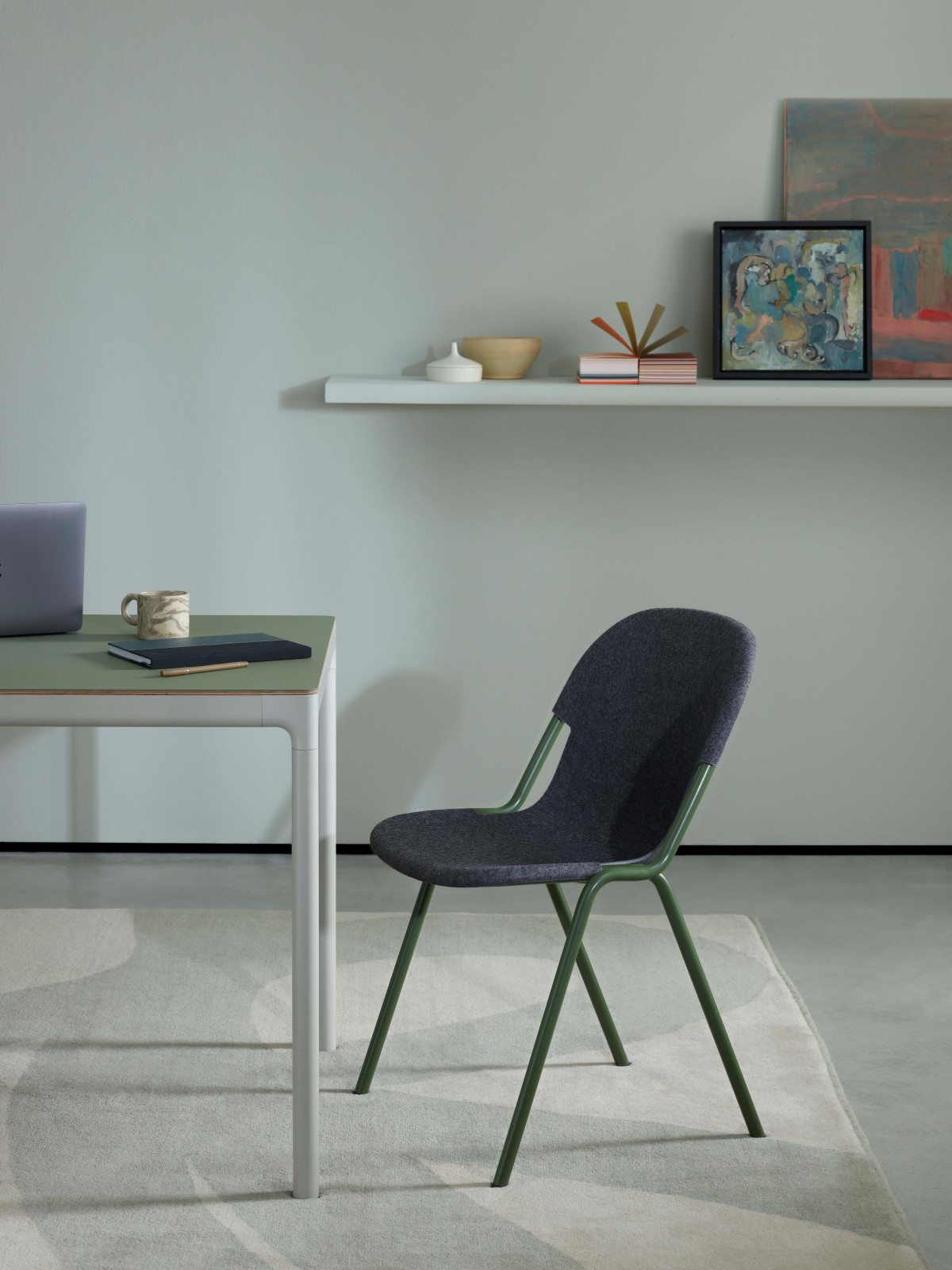 PET CHAIR EDGE TABLE TABLE END DARK GREY COLOURWAY 010